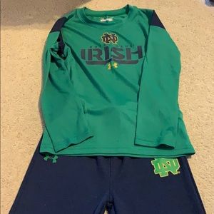 Notre Dame Under Armour outfit